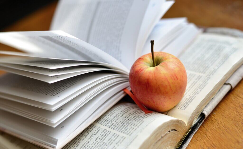 Bible with Apple