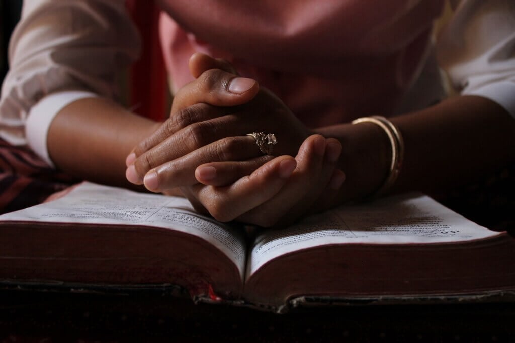 a person praying