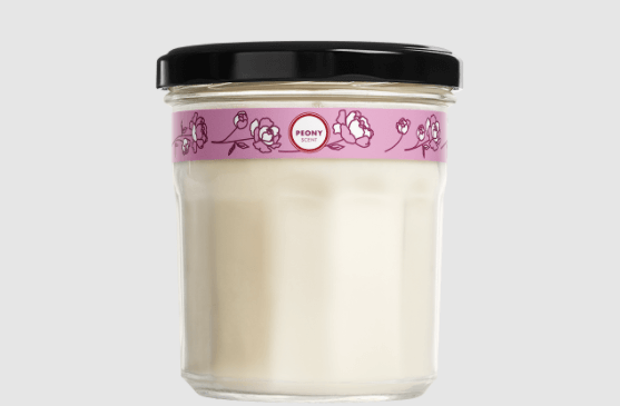 mrs meyers peony soy candle