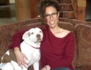 Lulu and Melissa Karpel sitting on couch