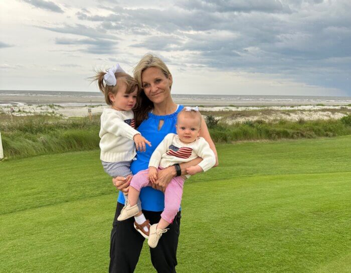 Dr. Sarah Bridges with grandkids