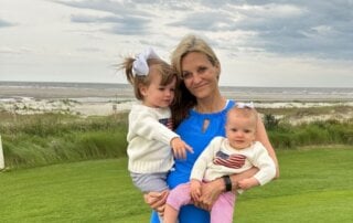 Dr. Sarah Bridges with grandkids